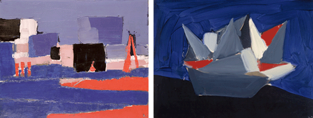 Nicolas de Staël, Summer Landscape in Le Lavandou, 1952, private collection. Image: Bridgeman Images, Artwork: © ADAGP, Paris and DACS, London 2022 CAPTION : André Derain, Bridge on the Thames, 1906, Musee de l'Annonciade, Saint-Tropez
